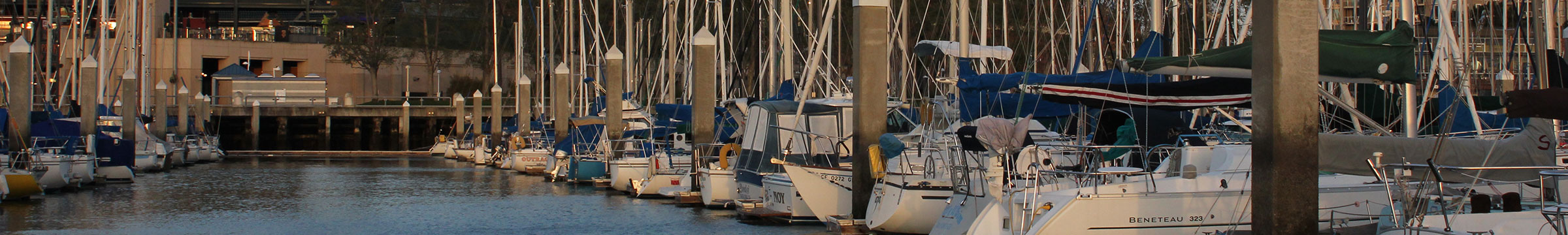 A dock with many boats